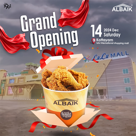 You are currently viewing Join Us for the Grand Opening of ALBAIK at Lulu Mall Kottayam