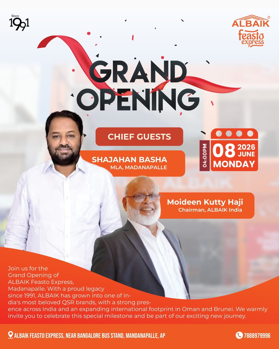 You are currently viewing Join Us for the Grand Opening of ALBAIK, Madanapalle